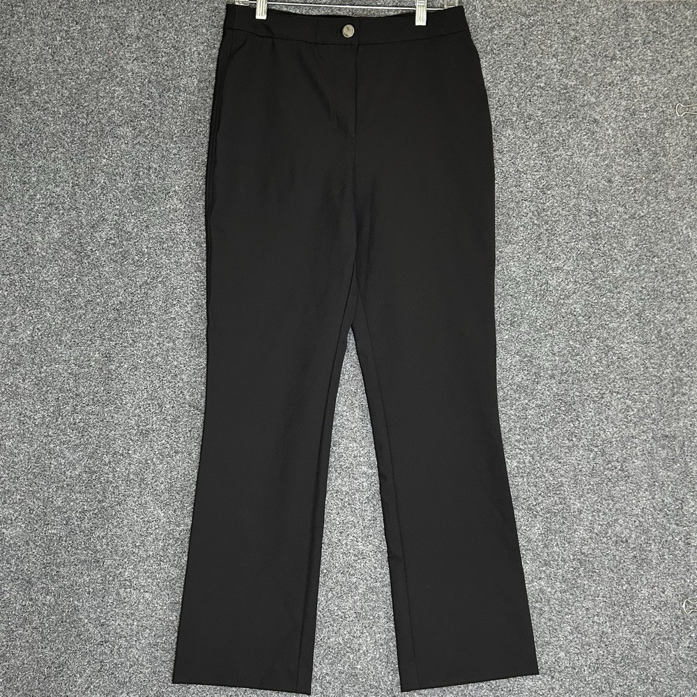 House of Harlow 1960 -Women's Size 8-Black Hi-Rise Straight Stretch Dress Pants